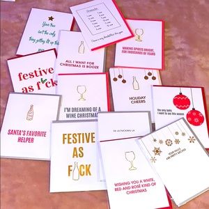 SET of 13 Chez Gagné Holiday Cards (3 R-Rated!)